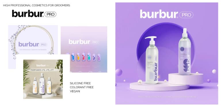 Брошура бренду з популярною лінійкою у фіолетових тонах