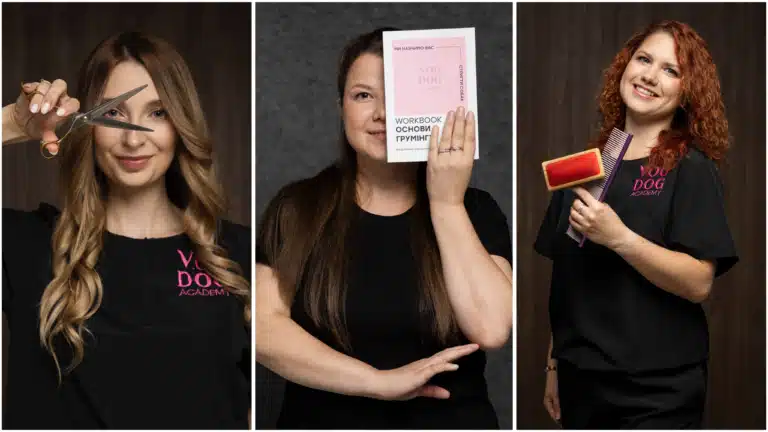 Дівчата з різним типом волосся у формі V.O.G DOG ACADEMY